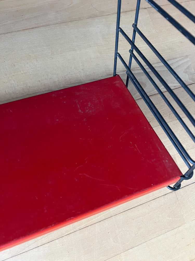 Blue, Black and Red Tomado Vintage Modular Wall System - Shelves - Unit