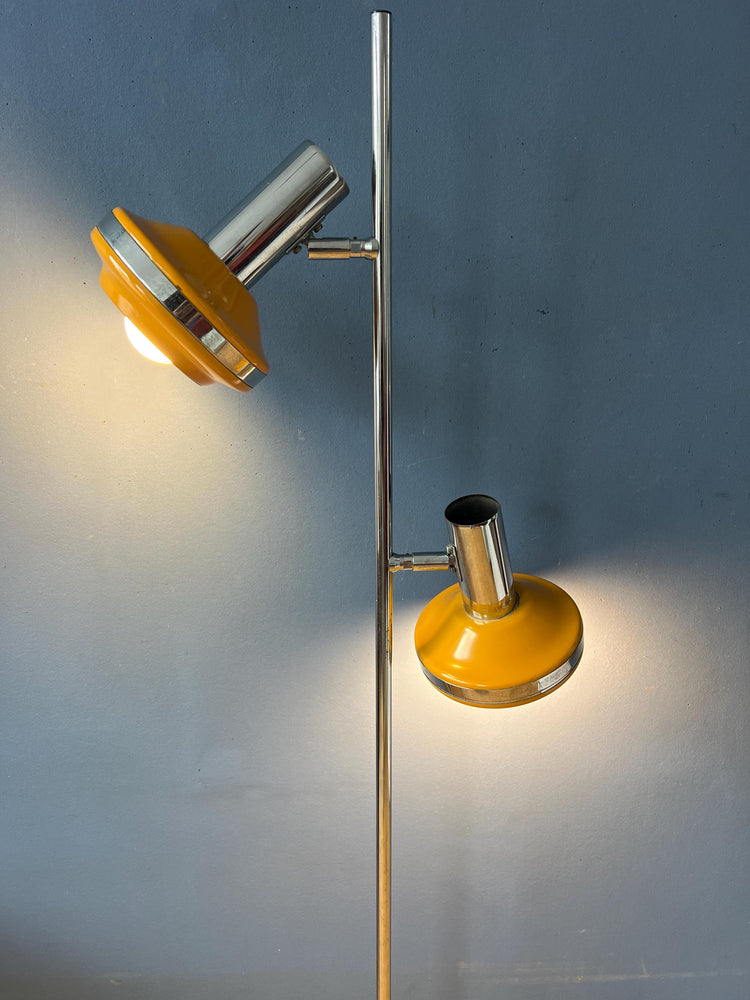 Mid Century Space Age Hustadt Leuchten Floor Lamp