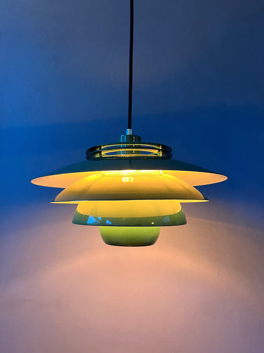 Green Danish Mid Century Style Pendant Lamp
