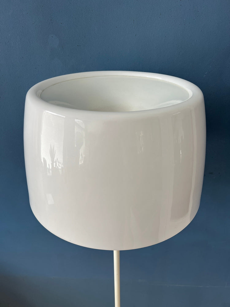 Mid-Century White Willem Hagoort Floor Lamp