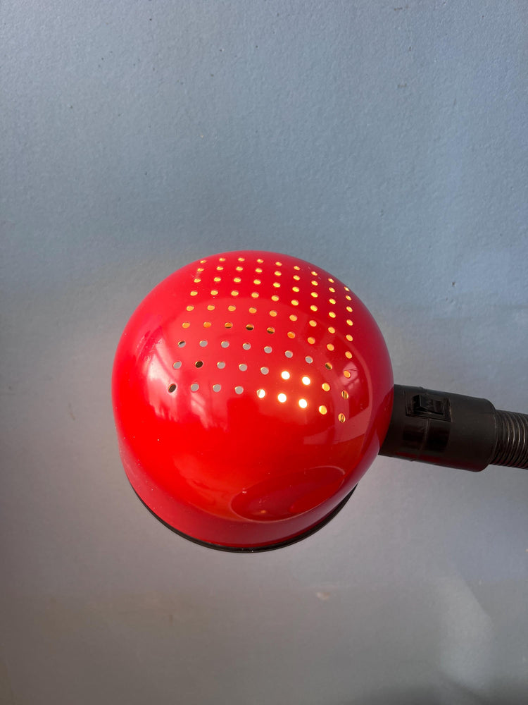 Mid Century Flexible Red Space Age Table Lamp
