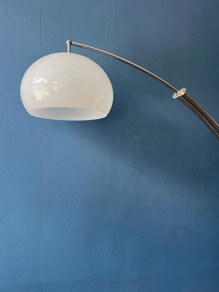 Vintage Space Age Arc Floor Lamp with Marble Base