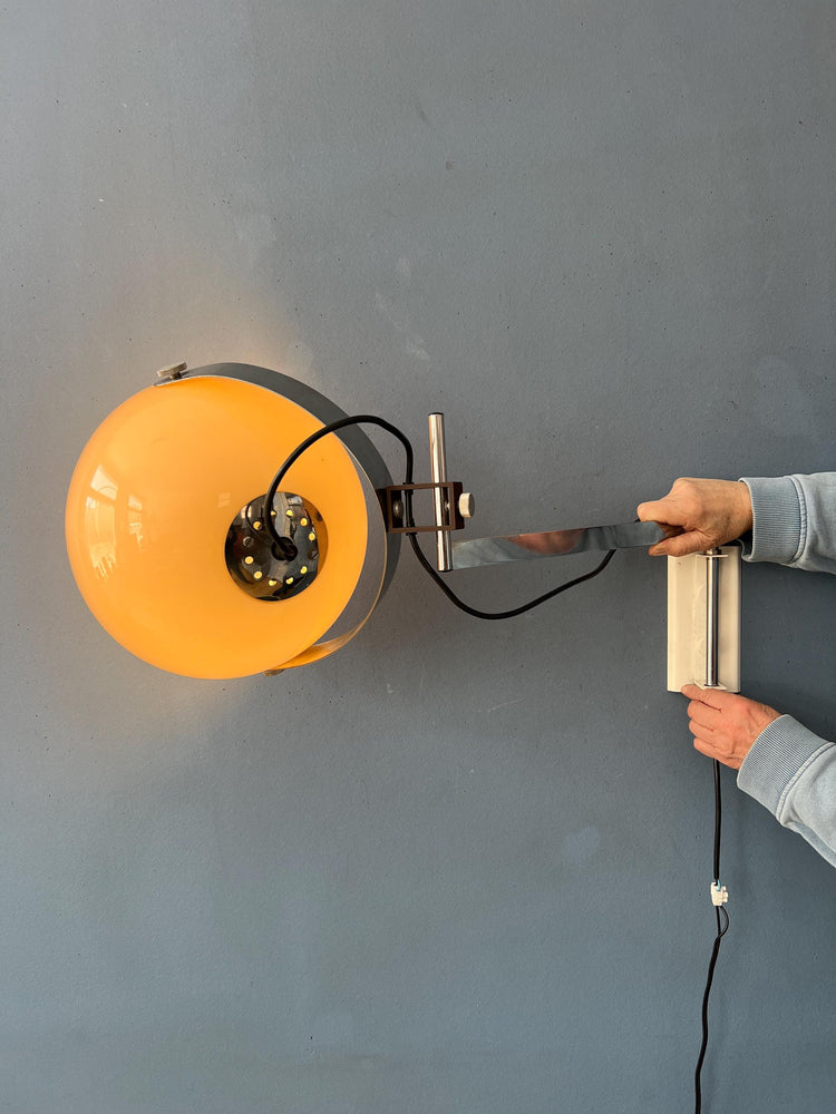 Swing Arm Dijkstra Space Age Mushroom Wall Lamp
