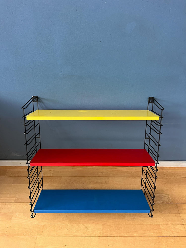 Vintage Yellow, Red and Blue Tomado Wall System - Shelves - Rack - Unit