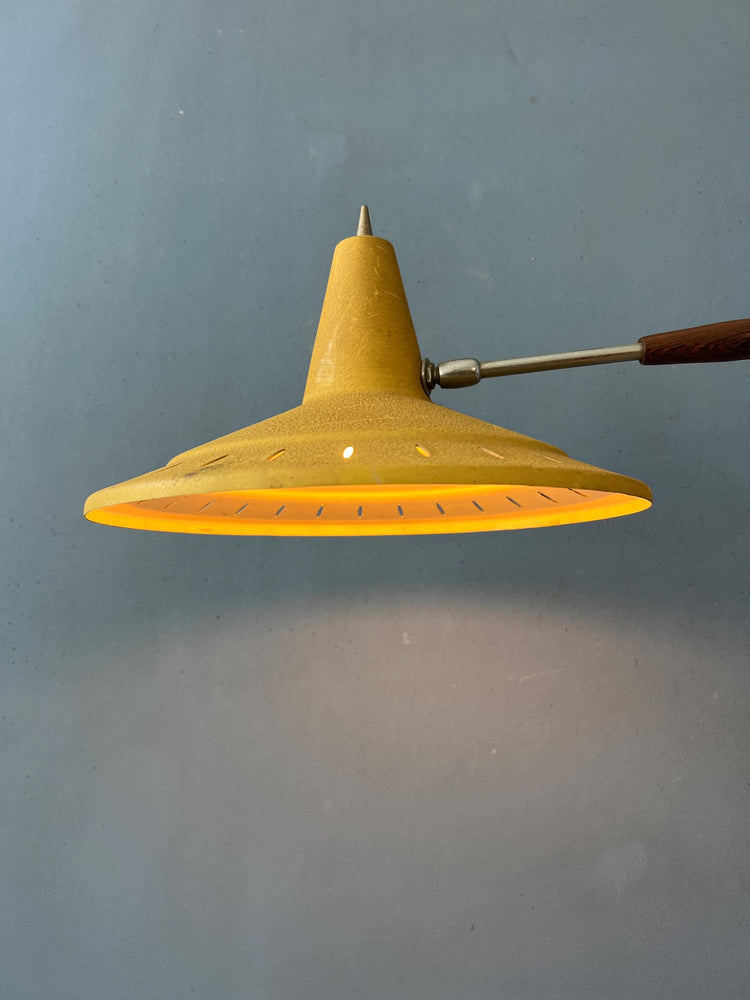 Vintage Swing Arm Van Doorn Wall Lamp in Style of Rietveld's Panama
