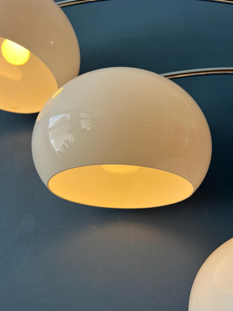 Vintage Dijkstra Space Age Mushroom Triple Arc Floor Lamp