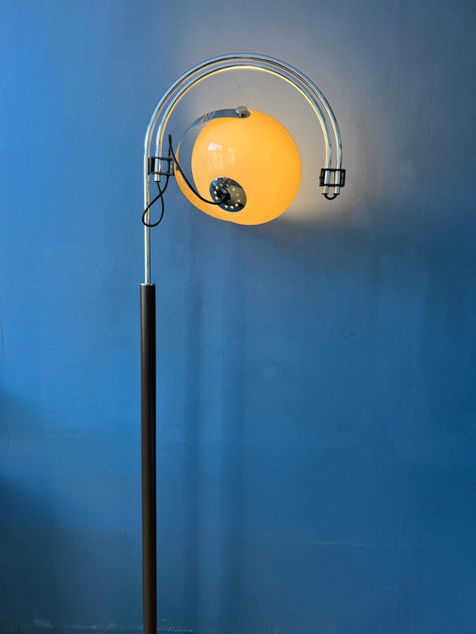 Space Age Dijkstra Double Arc Floor Lamp with Plexiglass Mushroom Shade