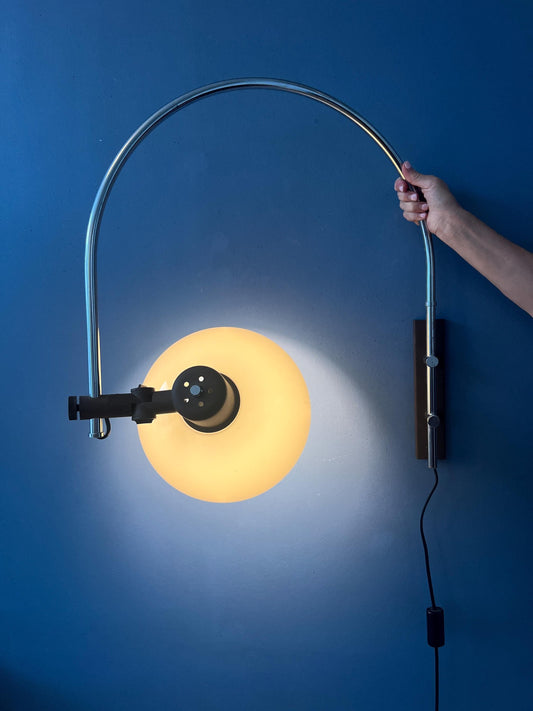 Mid Century Space Age Herda Mushroom Arc Wall Lamp