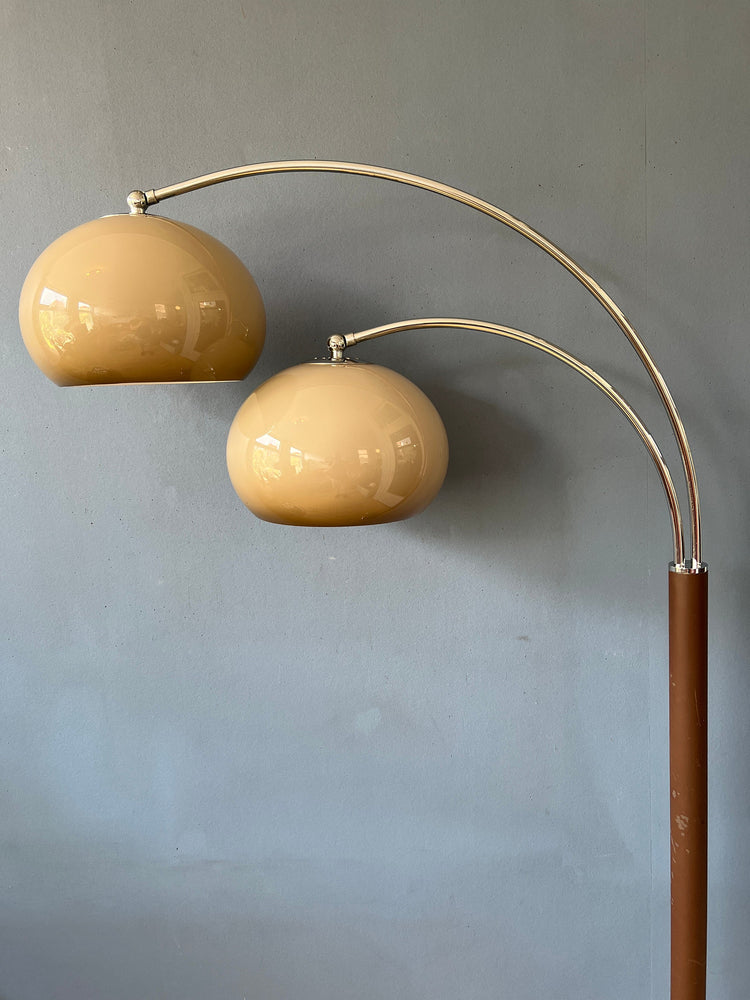 Mid Century Dijkstra Double Arc Mushroom Floor Lamp