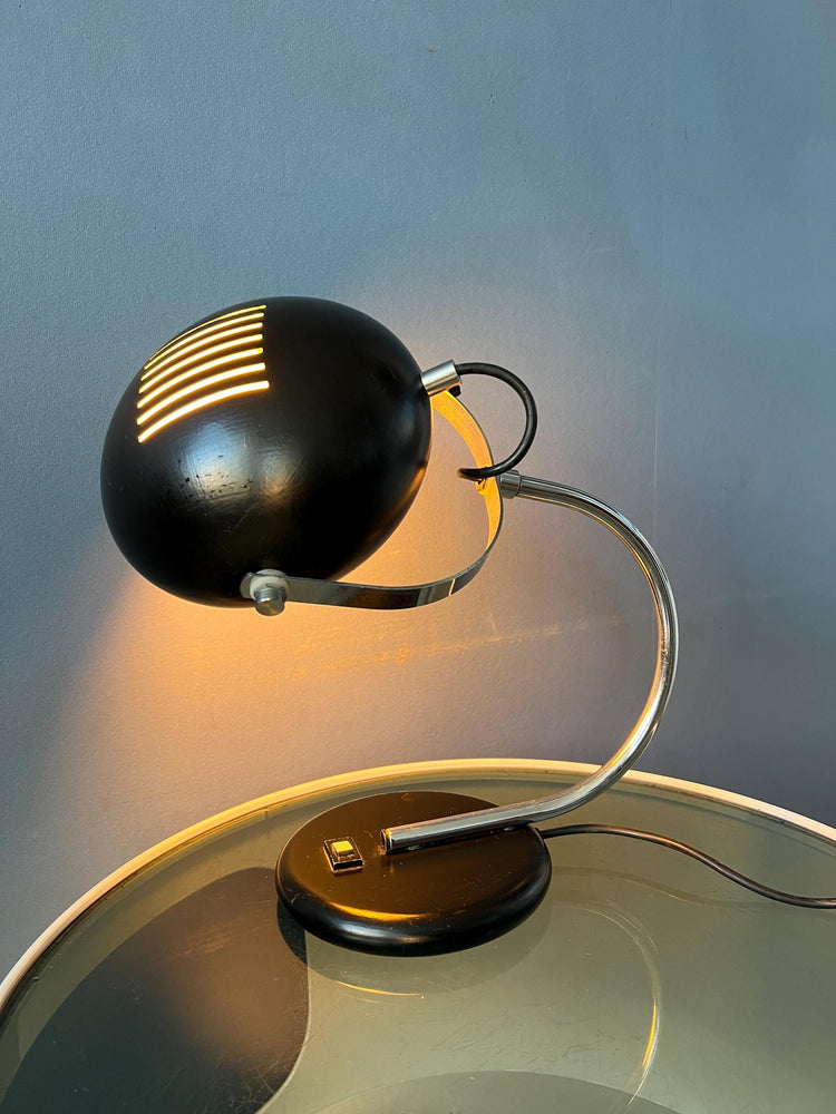 Vintage Brown Herda Space Age Table Lamp