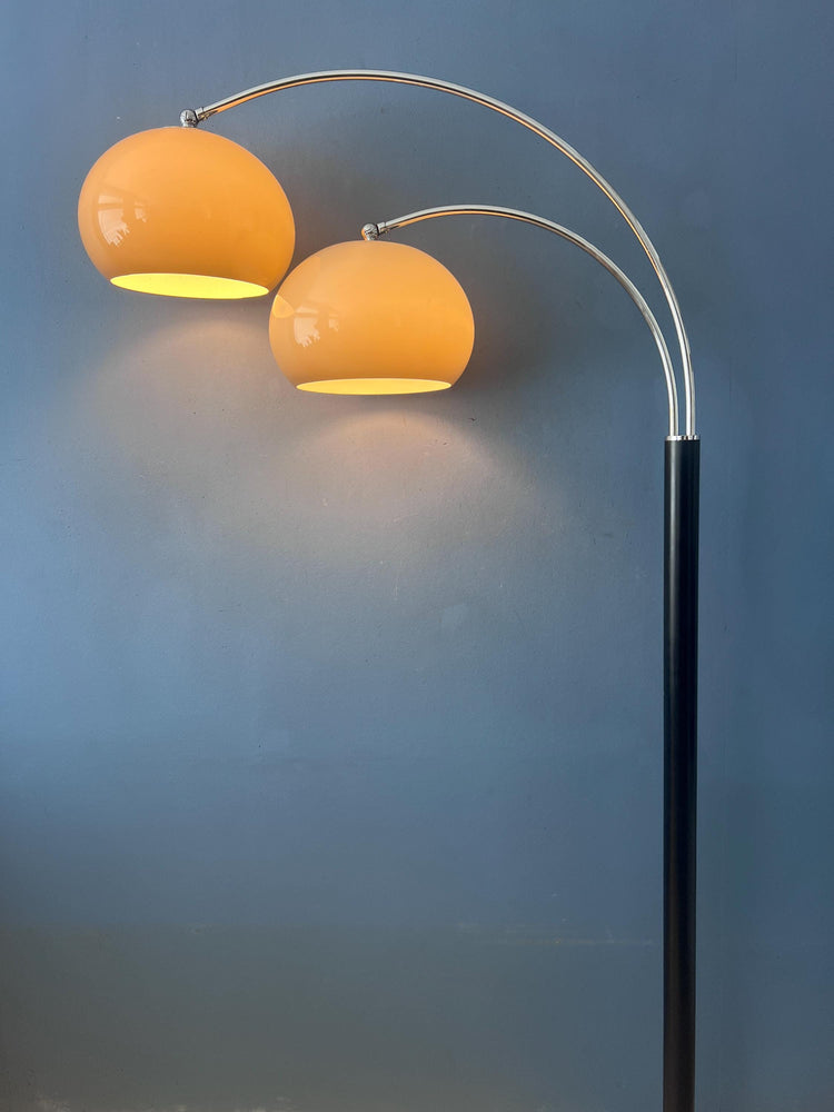Mid Century Dijkstra Double Arc Mushroom Floor Lamp