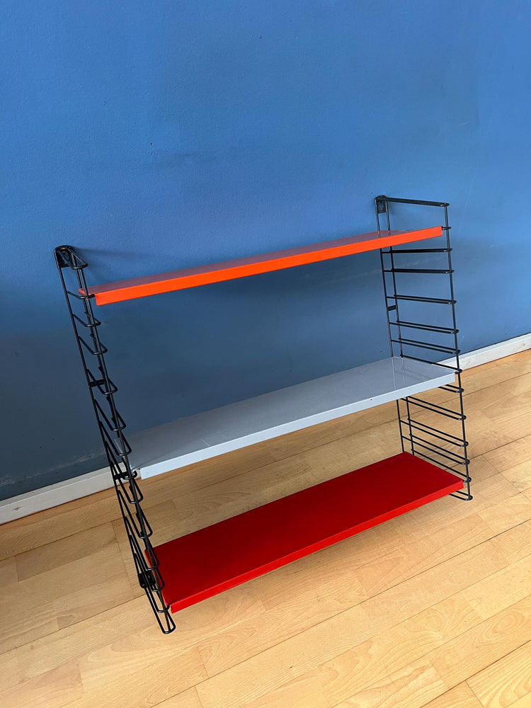 Orange, Red and Gray Tomado Vintage Modular Wall System - Shelves - Unit