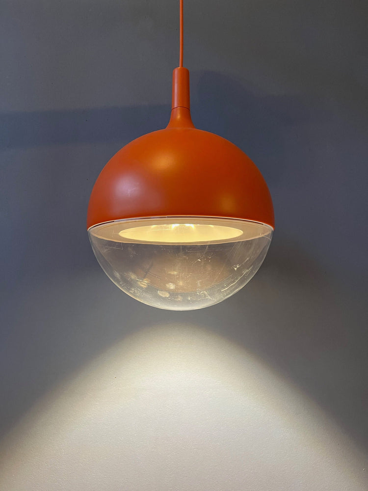 Mid Century Orange Ikea Väster Space Age Pendant Light