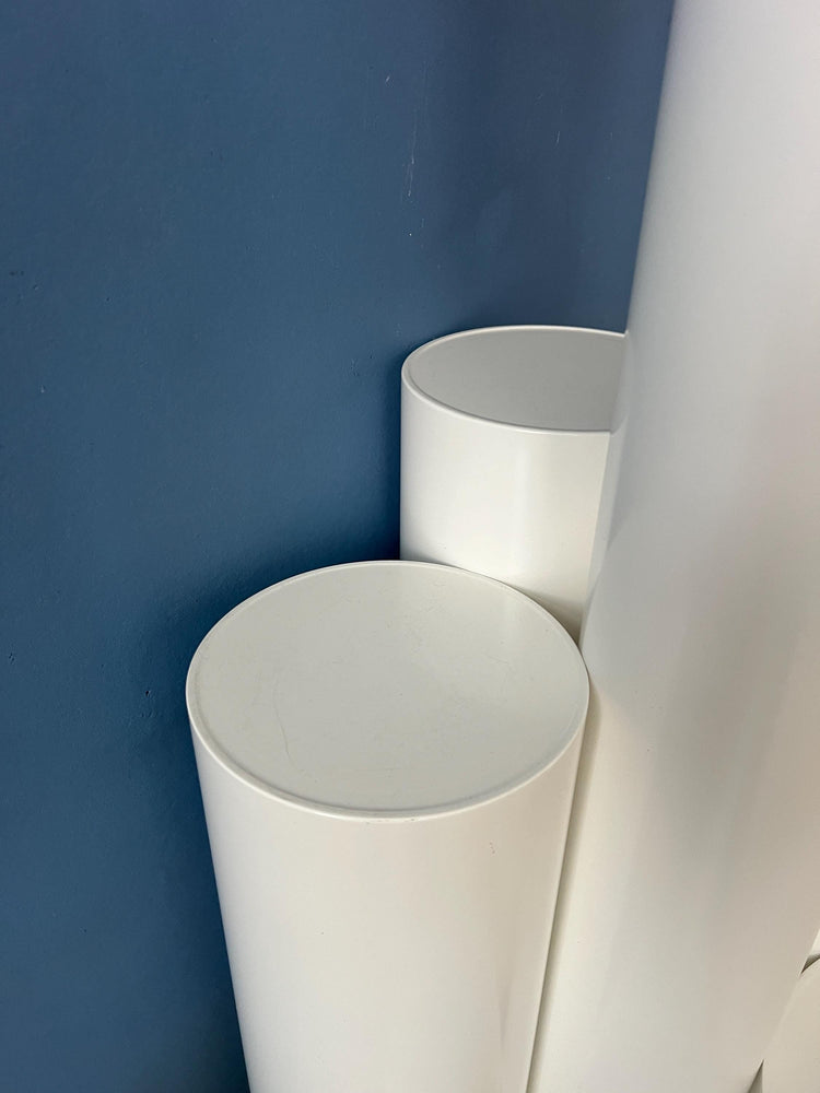 White 'Close Encounter' Floor Lamp and Plant Stand by Kerst Koopman