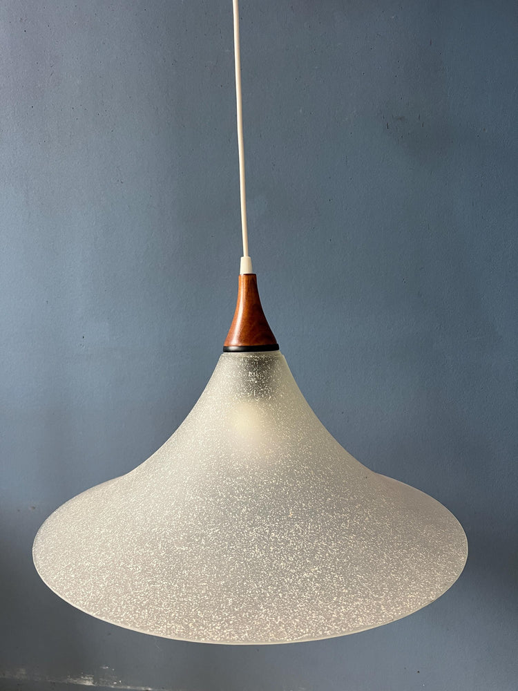 Frosted Glass Witch Hat Pendant Lamp