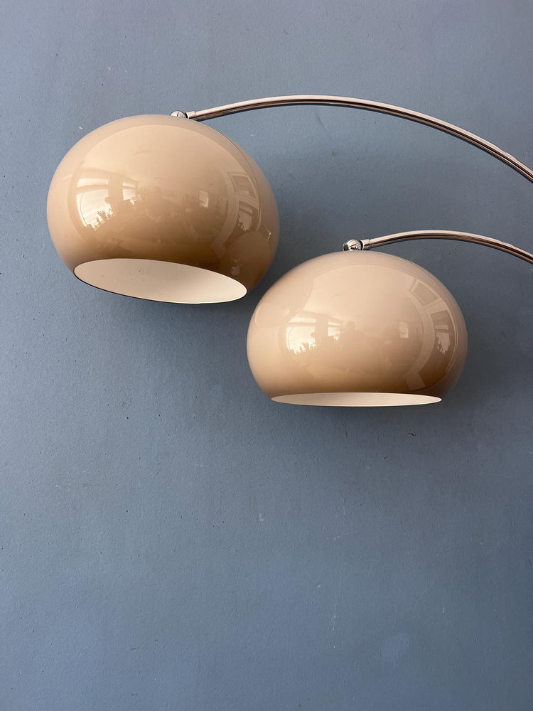 Mid Century Dijkstra Double Arc Mushroom Floor Lamp