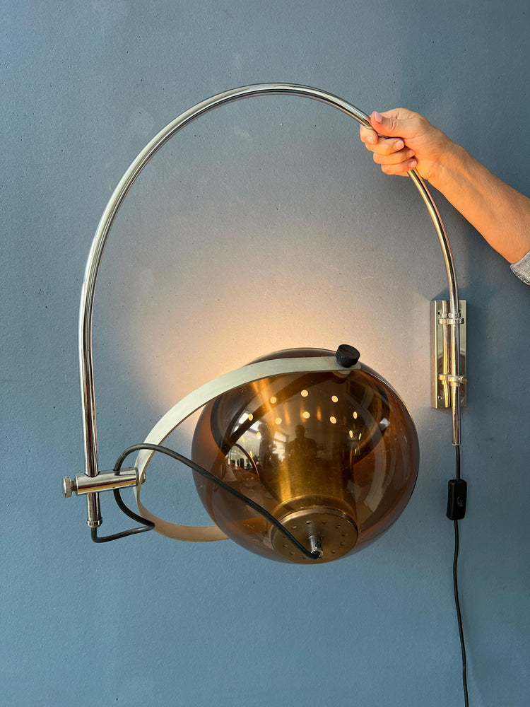 Mid Century Herda Space Age Arc Wall Lamp