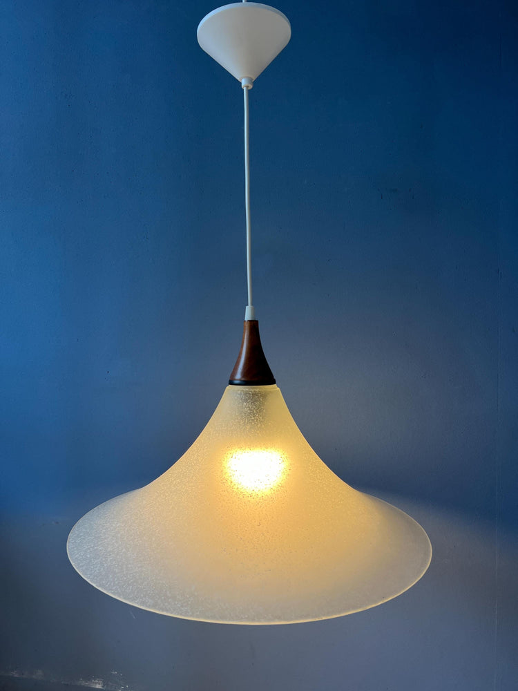 Frosted Glass Witch Hat Pendant Lamp
