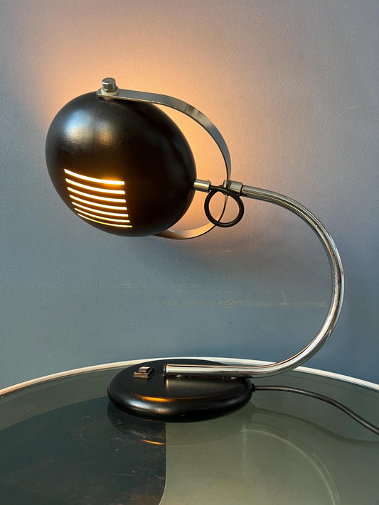 Vintage Brown Herda Space Age Table Lamp