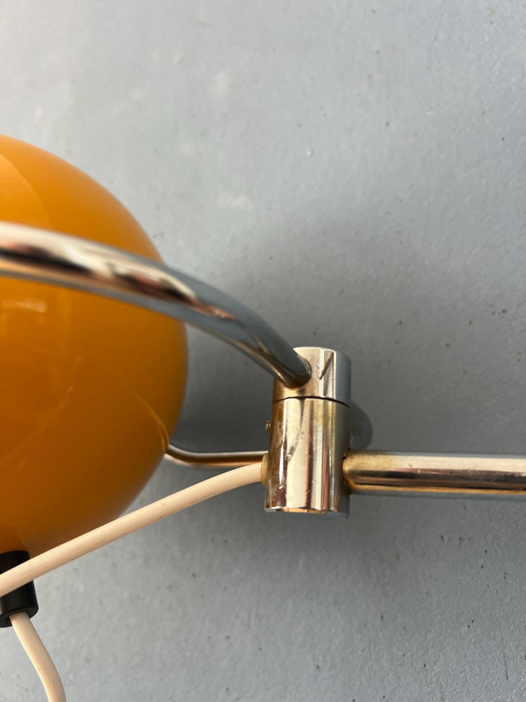 Vintage Yellow GEPO Eyeball Wall Lamp