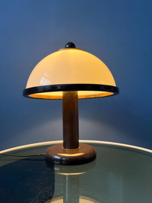 Small Steinhauer Wooden Mushroom Table Lamp