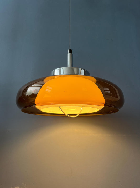Mid Century Plexiglass Space Age Pendant Lamp