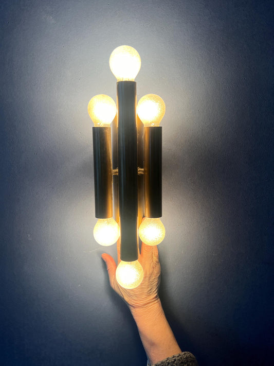 Vintage Bronze Wall Sconce Attributed to Mtoko Ishii