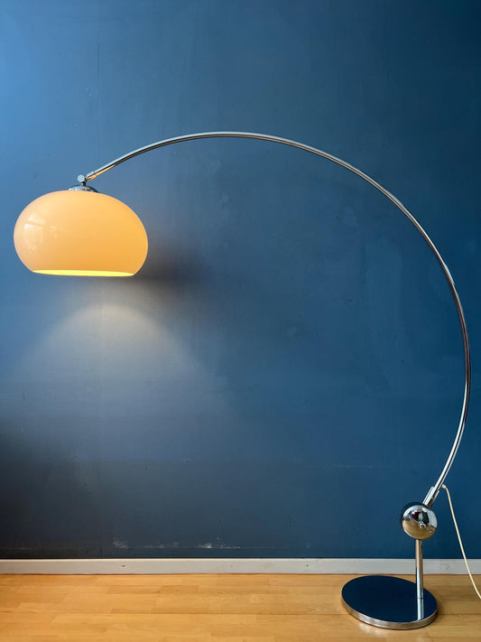 Small Mid Century Goffredo Reggiani Space Age Arc Floor Lamp
