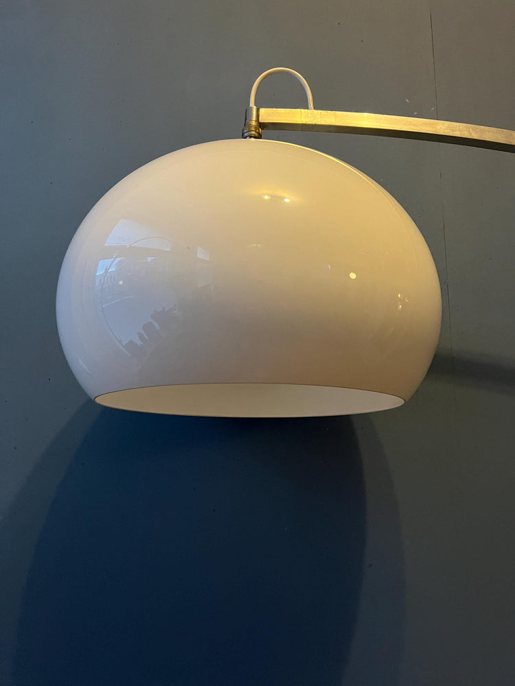 Vintage Space Age Arc Floor Lamp in Style of Guzzini