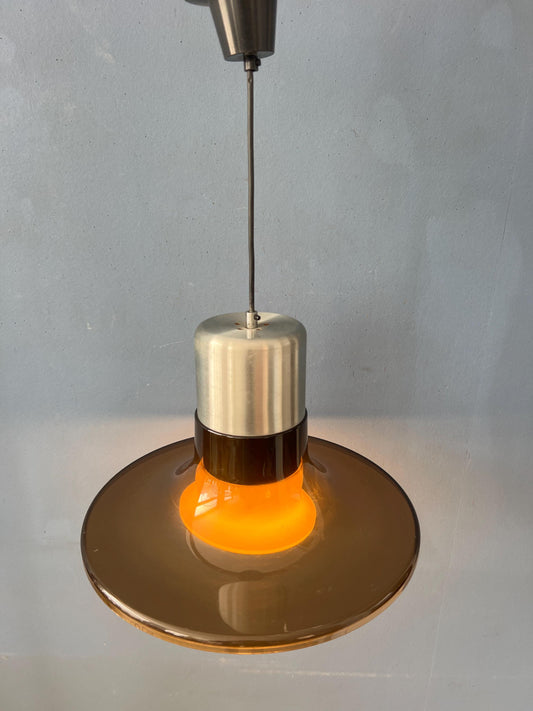 Mid Century UFO Plexiglass Space Age Pendant Lamp