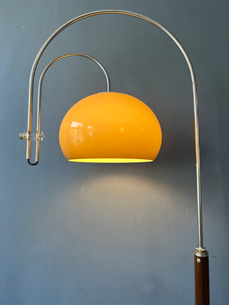 Mid Century Artiforte Double Arc Space Age Mushroom Floor Lamp