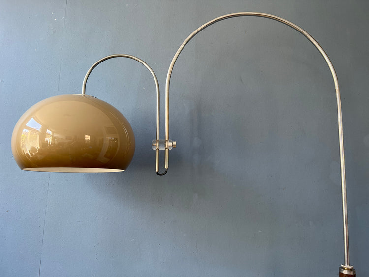Mid Century Artiforte Double Arc Space Age Mushroom Floor Lamp
