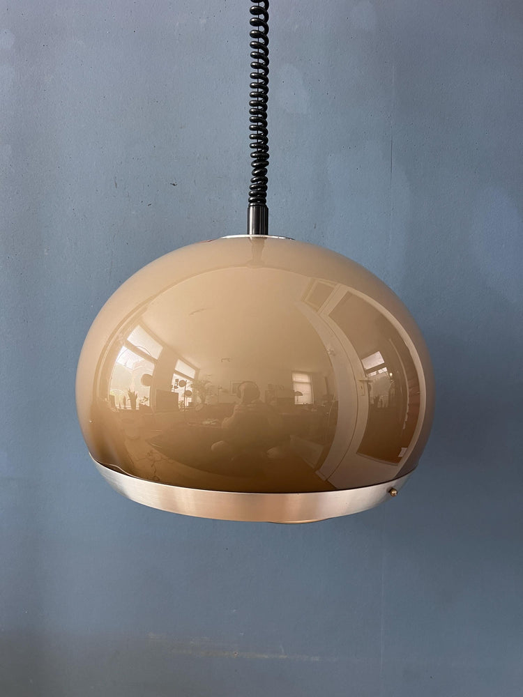 Vintage Dijkstra Space Age Mushroom Pendant Lamp, Mid Century Modern Ceiling Light