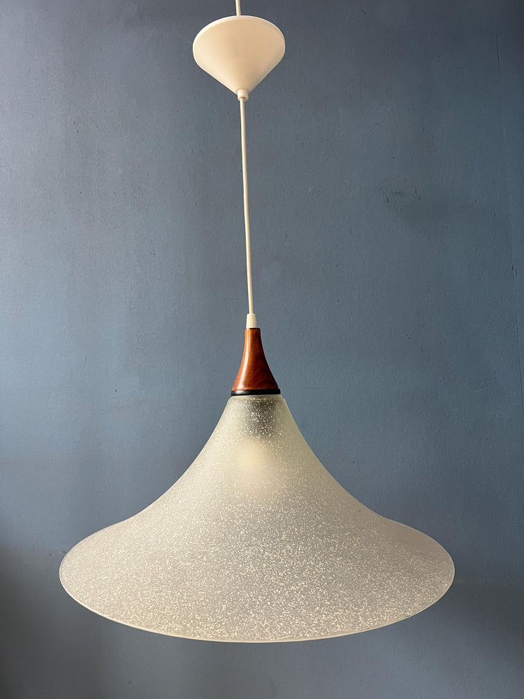 Frosted Glass Witch Hat Pendant Lamp