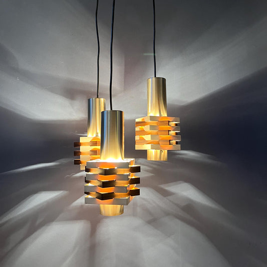 Vintage Anvia Cascade Pendant Lamp by J.J.M. Hoogervorst