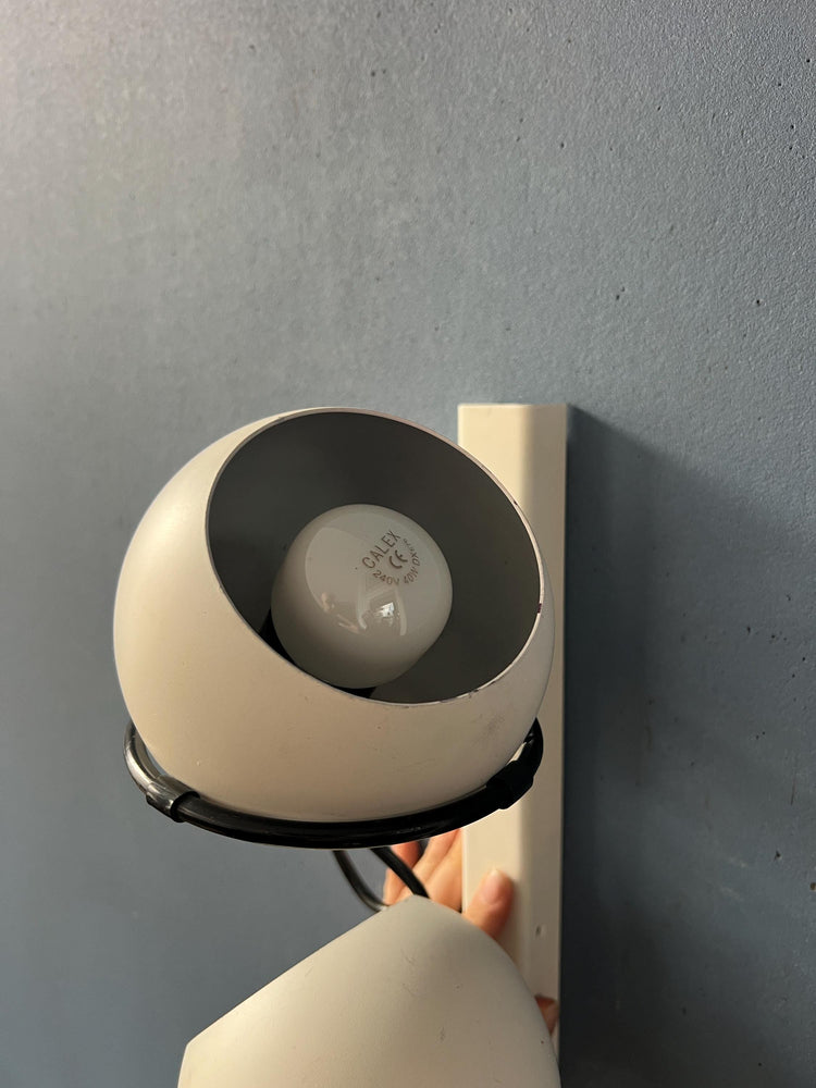 White GEPO Space Age Eyeball Wall Lamp