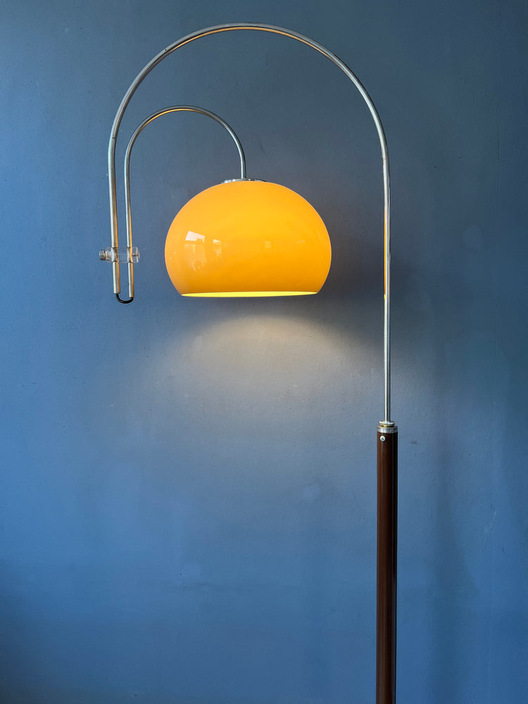 Mid Century Artiforte Double Arc Space Age Mushroom Floor Lamp