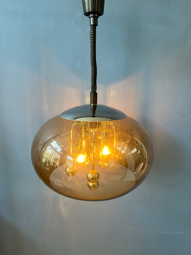 Vintage Herda Space Age Pendant Light / Mid Century Lamp / 70s / Guzzini Style