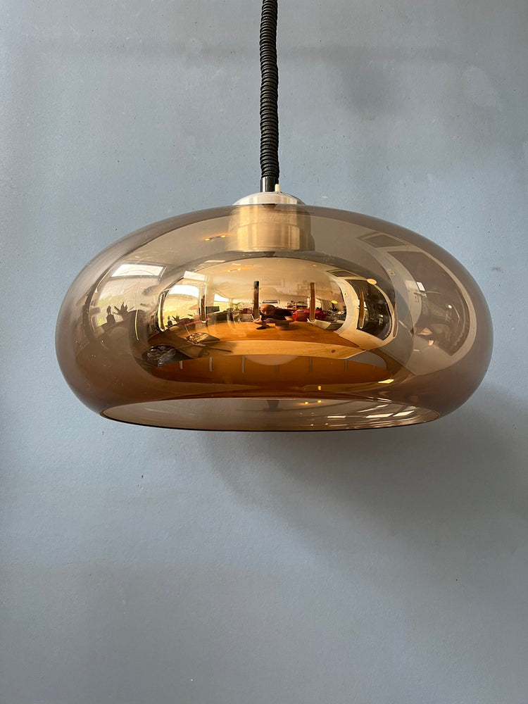 Vintage Herda Space Age Pendant / Mid Century Lamp / 70s / Guzzini Style