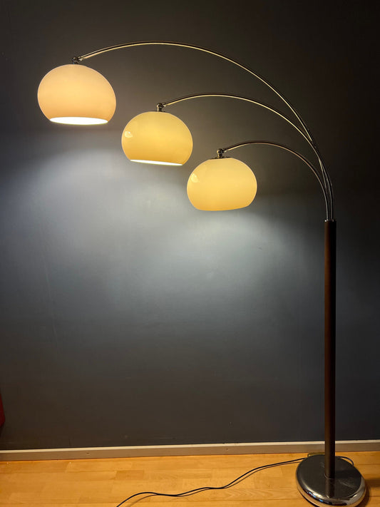 Vintage Dijkstra Mushroom Triple Arc Floorlamp | Space Age Lamp | Mid Century Modern 70s Lighting