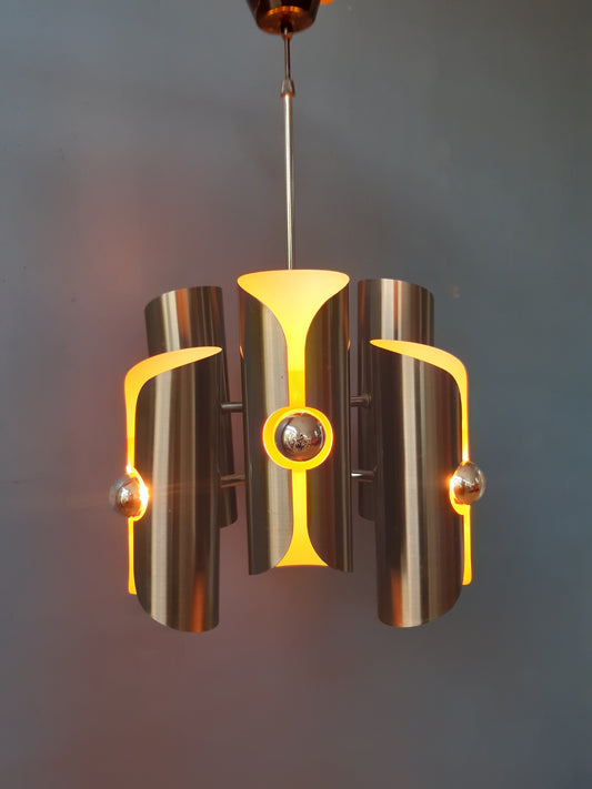 Vintage Space Age Chandelier by Polam (often attributed to Raak)