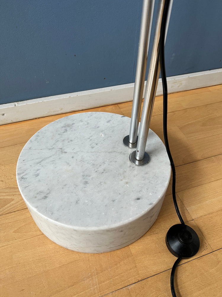 Vintage Arc Floor Lamp | Goffredo Reggiani Lamp | Orange Guzzini Style Floor Light | Space Age Lamp / Mid Century
