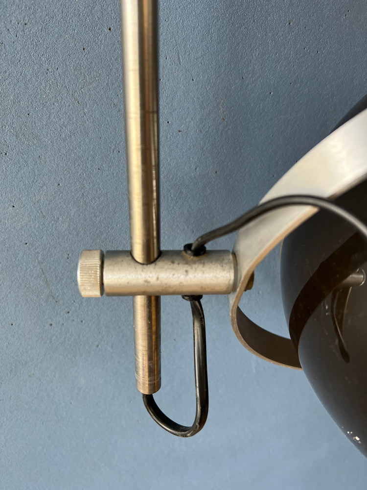 Vintage Space Age Arc Wall Lamp 'Globe' by Dijkstra | Mid Century Lighting | 70s Retro Light
