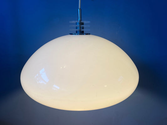 Mushroom Pendant Lamp - White Space Age Light Fixture