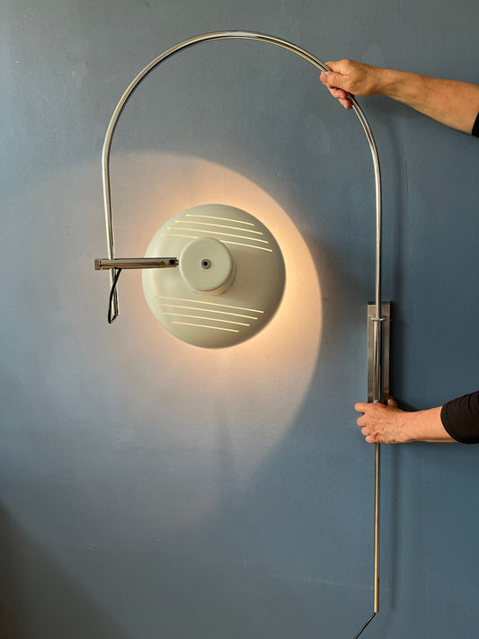 Mid Century Artifort Arc Wall Lamp | Space Age Light | Guzzini Style | Vintage Dutch Design |