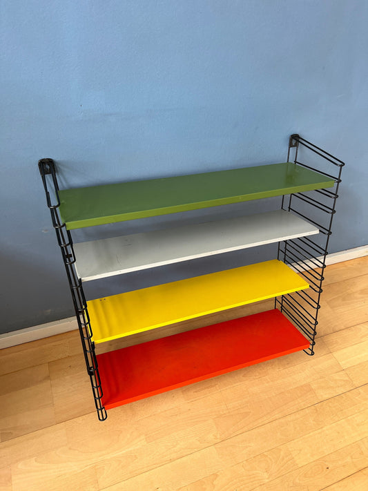 Vintage Tomado Style Wall Shelves / System / Colourful Retro Rack