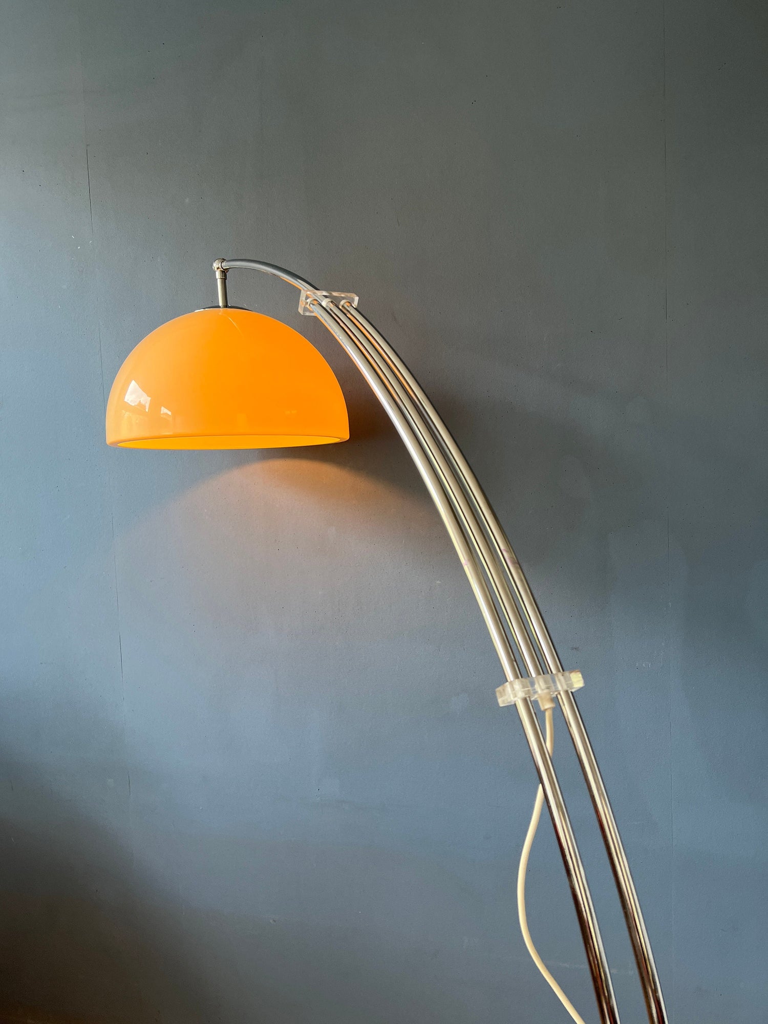goffredo reggiani floor lamp, space age arc floor lamp, mushroom floor lamp