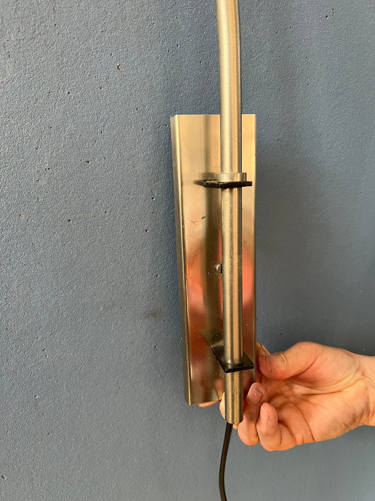 Vintage Space Age Arc Wall Lamp 'Globe' by Dijkstra | Mid Century Lighting | 70s Retro Light
