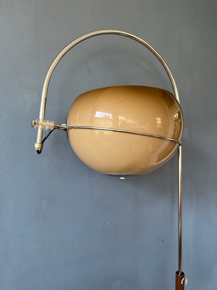 Mid Century GEPO Mushroom Arc Floor Lamp | Guzzini Style Space Age Light