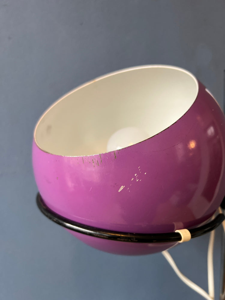 Purple GEPO Eyeball Floor Lamp - Space Age Standing Light